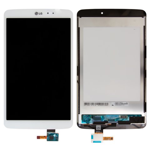 Pantalla LCD puede usarse con LG G Pad 8.3 V500, blanco, sin marco