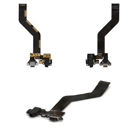 Cable flex puede usarse con Meizu Pro 6, del conector de carga, negro, con componentes