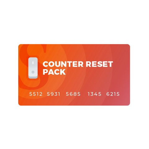 Counter Reset Pack para productos Sigma, Sigma Huawei Edition y Smart Clip2