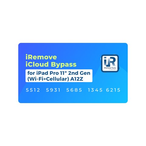 iRemove iCloud Bypass para iPad Pro 11" 2nd Gen Wi Fi+Cellular  A12Z