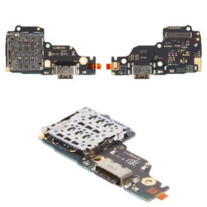 Cable flex puede usarse con Xiaomi Redmi Note 13 4G, del conector de carga, con componentes, Original PRC , placa del cargador