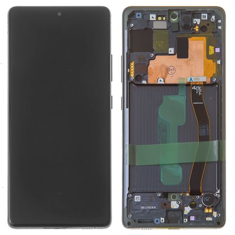 Дисплей для Samsung G770 Galaxy S10 Lite, черный, с рамкой, Original, сервисная упаковка, #GH82 21672A GH82 22045A GH82 21992A