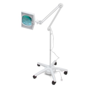 Настільна збільшувальна лінза Bourya 8069LED A, 5 діоптрій + Підлоговий штатив Pro'sKit 9MA 129SMP