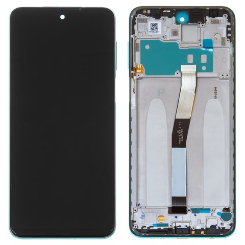 Дисплей для Xiaomi Redmi Note 9 Pro, Redmi Note 9S, зеленый, с рамкой, High Copy, M2003J6B2G, M2003J6A1G