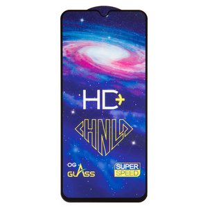 Защитное стекло All Spares для Xiaomi Poco C40, Redmi 10C, Redmi 12C, 0,33 мм 9H, совместимо с чехлом, Full Glue, черный, HD+