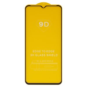 Защитное стекло для Nokia G10, G20, совместимо с чехлом, Full Glue, без упаковки , черный, cлой клея нанесен по всей поверхности