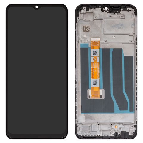 Дисплей для Oppo A18, черный, с рамкой, High Copy, CPH2591, HTF066H019, HTF066H015