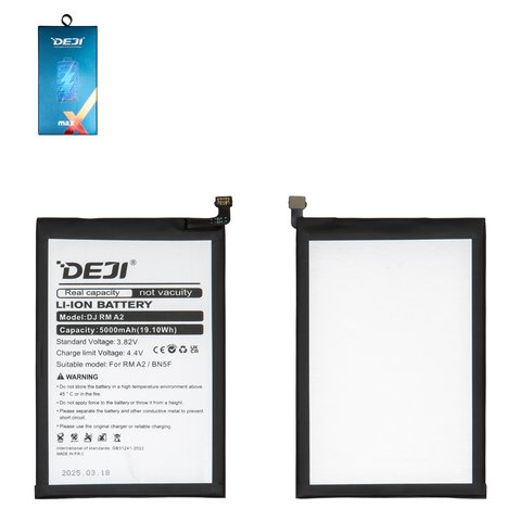 Аккумулятор Deji BN5F для Xiaomi Poco C51, Redmi A2, Redmi A2 Plus, Li ion, 3,82 B, 4900 мАч