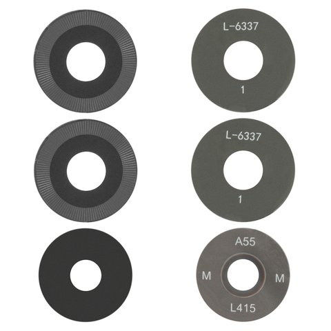 Скло камери для Motorola Moto G15, чорне, без рамки, комплект 3 шт.