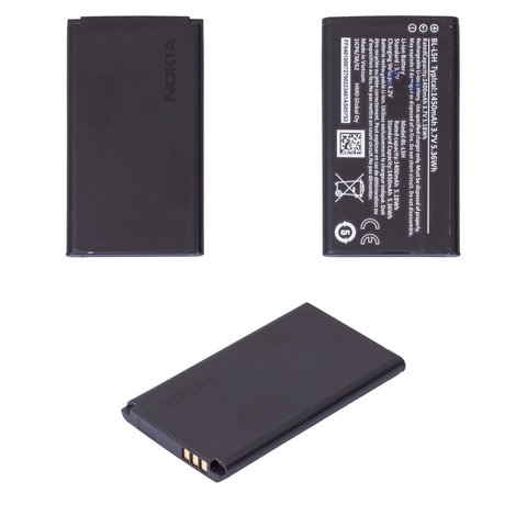 Акумулятор BL L5H для Nokia 105 4G 2023 , 110 4G 2023 , 130 2023 , 150 2023 , Li ion, 3,7 В, 1450 мАг, Original PRC 
