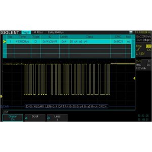 Программное обеспечение SIGLENT SDS-2000X-DC для декодирования IIC, SPI, UART/RS232, CAN, LIN