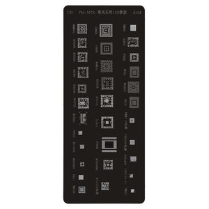 BGA-трафарет A428 для мобільного телефону China-phone universal, MT6572A, MT6223, MT6225A, PM8110, PM8029, MT6169V, SC6820, SC6600, MT6290MA, MT6320, 32 in 1 BGA-трафарет A428 для мобільного телефону China-phone universal, MT6572A, MT6223, MT6225A, PM8110, PM8029, MT6169V, SC6820, SC6600, MT6290MA, MT6320, 32 in 1