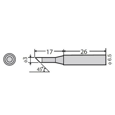 Паяльное жало Goot PX 60RT 3CR